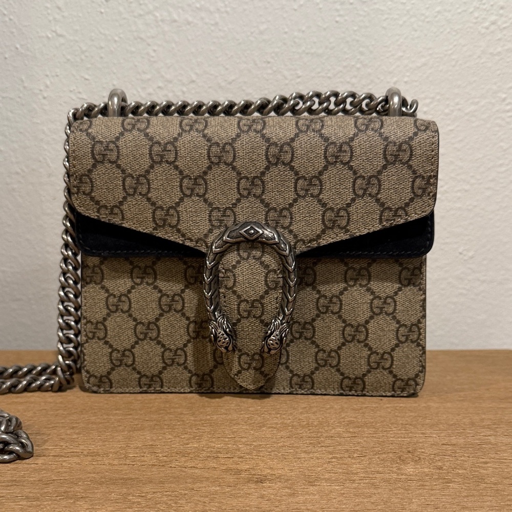 Gucci Dionysus Chain Crossbody with Black Trim
